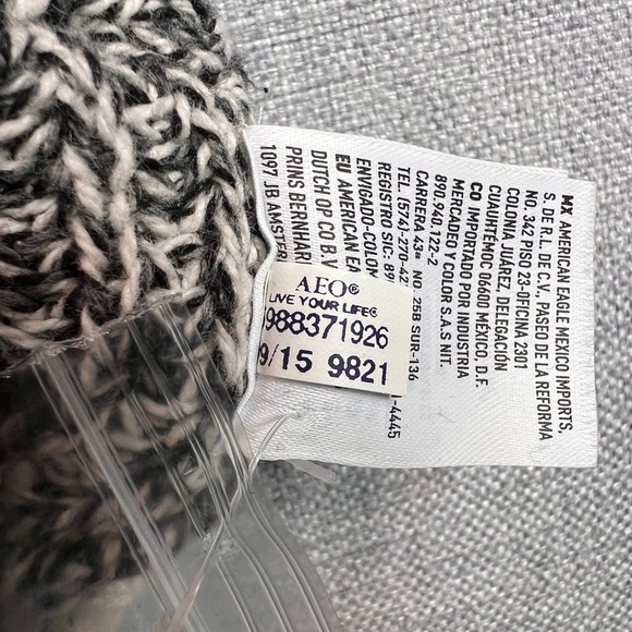 American Eagle Baja Sweater Hoodie Men Large Heather Gray Cozy Surf Lounge NEW - Picture 11 of 12